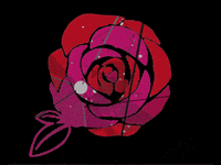 glitch rose GIF by Ai Di Ti