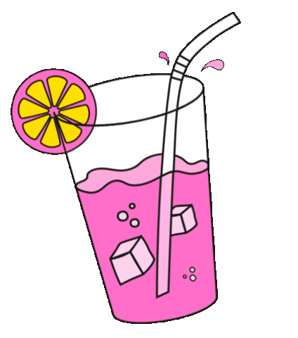 jawdropcocktails pink drink sweet ice Sticker