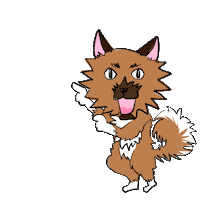 Ru66ishGame dance look check 犬 Sticker