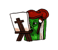 Art Books Sticker