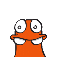 Nolart eyes orange watching nol Sticker