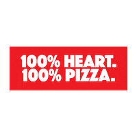 hundopizzaindia heart pizza yummy tasty Sticker