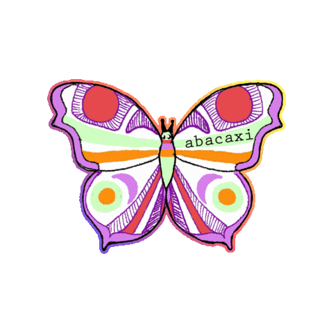 Butterfly Sticker by abacaxi