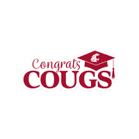 Washington State University Go Cougs Sticker by WSU Pullman