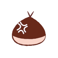 Angry Chestnut Sticker