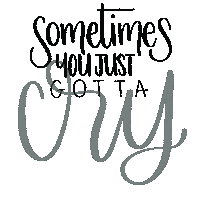 Sad Cry Sticker