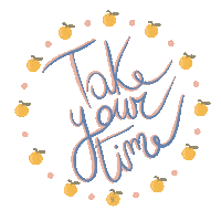 sararonchieri time orange relax fruit Sticker