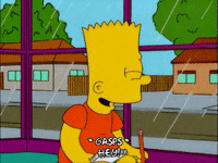 happy bart simpson GIF