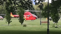 Helicopter Ambulances Land in Reading After Stabbing Attack in Park