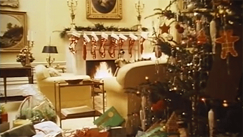 christmas fireplace GIF by lbjlibrary