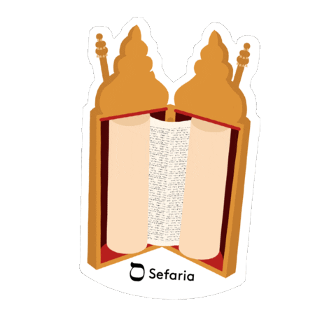 SefariaProject giphyupload jewish jew scroll Sticker