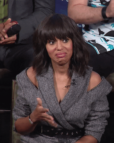 kerry washington thumbs down GIF by The Paley Center for Media