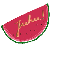 Summer Watermelon Sticker by Kinderkunsthaus