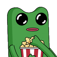 Go On Popcorn Sticker by fwogs