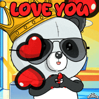 I Love You Hearts GIF by PandaPals