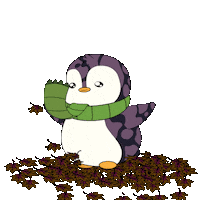 Happy Fall Season Sticker by Pudgy Penguins