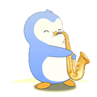 Happy Lets Go Sticker by Pudgy Penguins