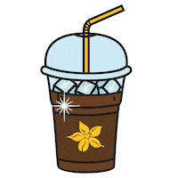 Iced Coffee Sparkle Sticker by Coffee Island Cyprus