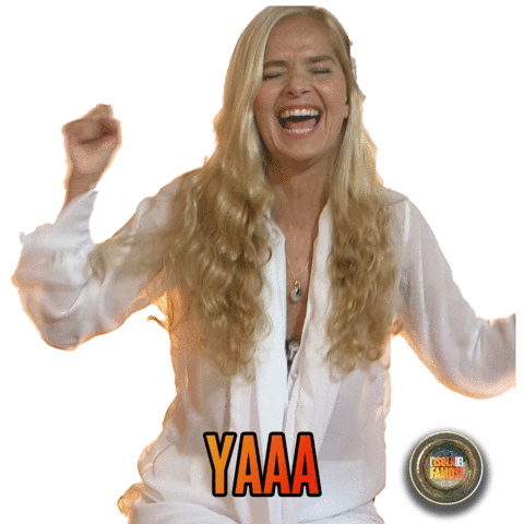 scream yas Sticker by Isola dei Famosi