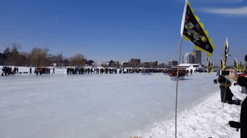 Ice Dragon Boat Race Is a Frozen Twist on a Classic Event