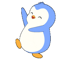 Happy Party Sticker by Pudgy Penguins