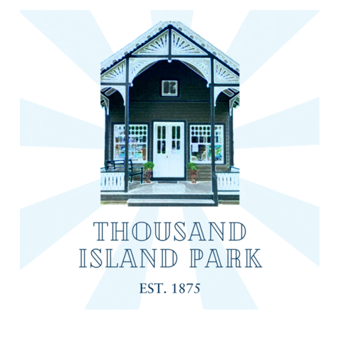 The River Sticker by Thousand Island Park