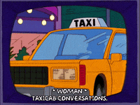 Episode 2 Taxi Cab GIF by The Simpsons