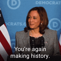 You're again making history.