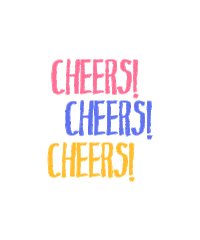 Outcrowd party holiday cheers camping Sticker