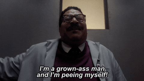 peeing sci-fi GIF by Ghosted