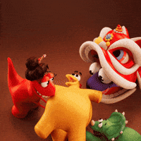 Chinese New Year Celebration GIF by Claynosaurz