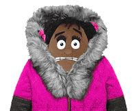 snow omg Sticker by Fluffy Friends