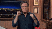 Donald Trump Fist Pump GIF by The Late Show With Stephen Colbert