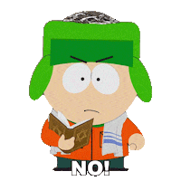 Kyle Broflovski No Sticker by South Park
