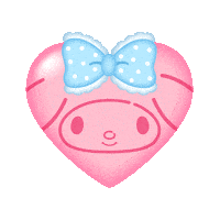 Heart Pink Sticker by Sanrio Korea