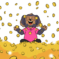 Make It Rain Money Sticker by BoDoggos