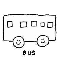 Bus Smile Sticker