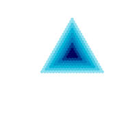 joyfuljuly pixel blue white spin Sticker