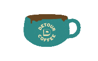 Coffee Cup Sticker by DetourCoffee