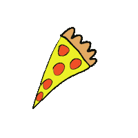 Pizza Bones Sticker by A Good Mess