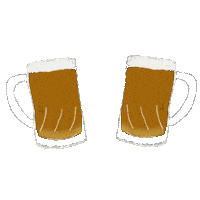 evelyn7huangtw summer beer cheers 乾杯 Sticker