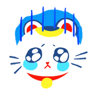 Sad Neko Sticker by Shiitake