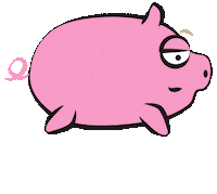 antena 3 pig Sticker