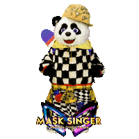 Bear Panda Sticker by Mask Singer A3