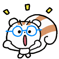 gnyang bear victory doodle squirrel Sticker