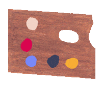 Oil Paint Art Sticker by Louise Gouet