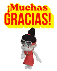Muchas Gracias Sticker by Zhotcita