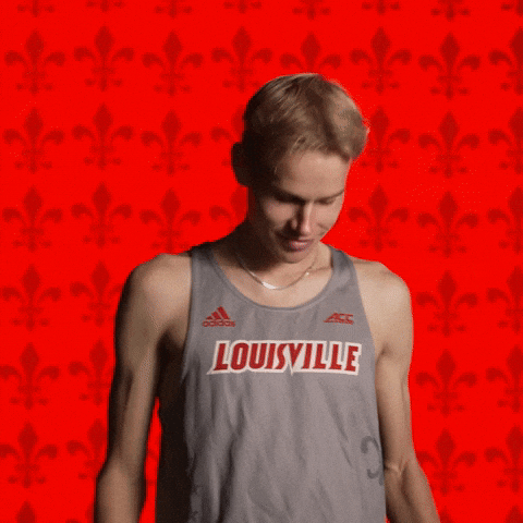 Track Field Go Cards GIF by Louisville Cardinals