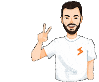 peace hand Sticker by Tech Santos