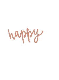 Happy Birthday Hand Written Sticker